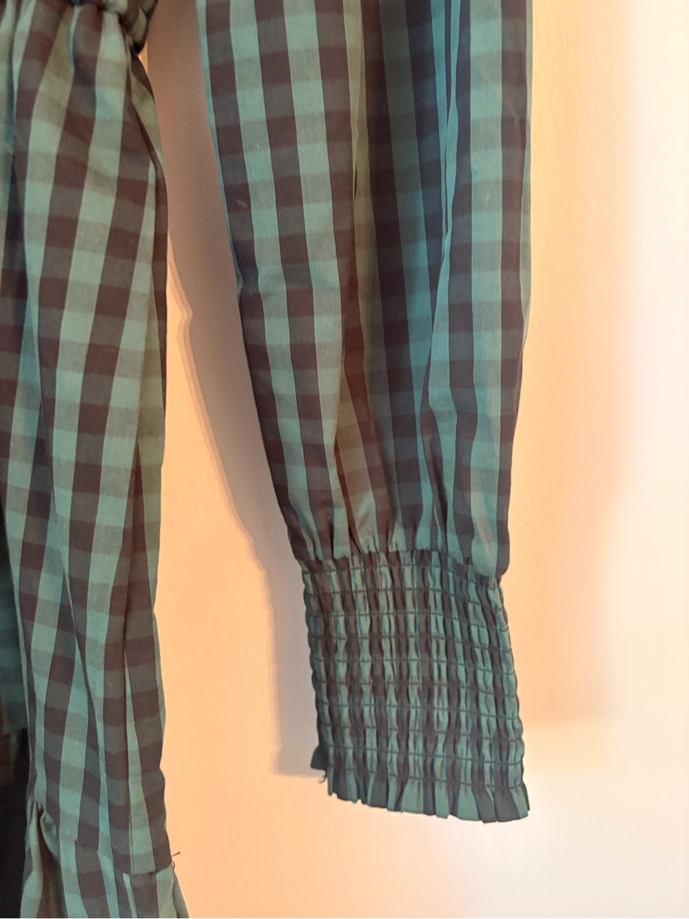 Draper James RSVP Checkered Tiered Dress NWOT Size XS - Picture 7 of 8